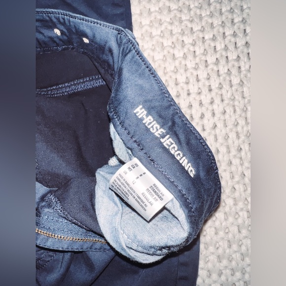 AE Blue Hi-Rise Jeggings - Picture 2 of 4